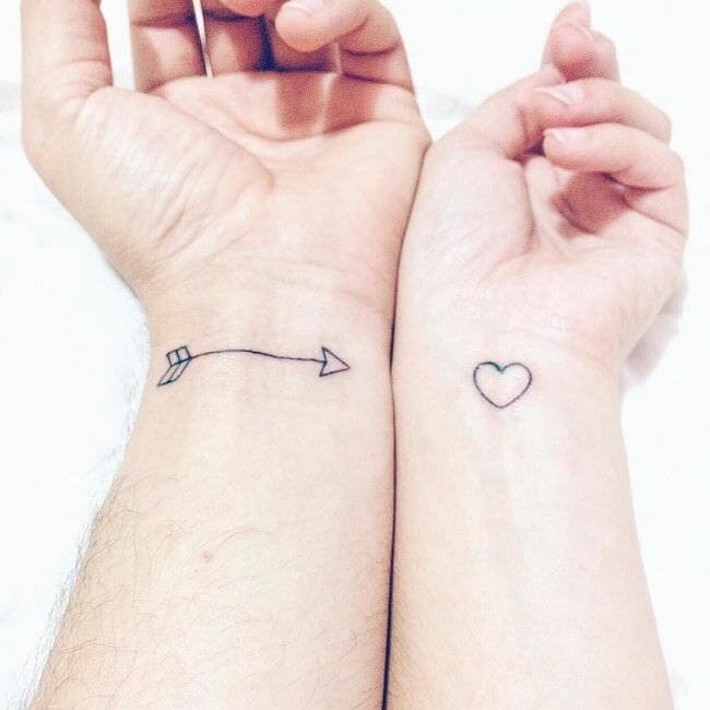 Arrow & Heart Tattoos