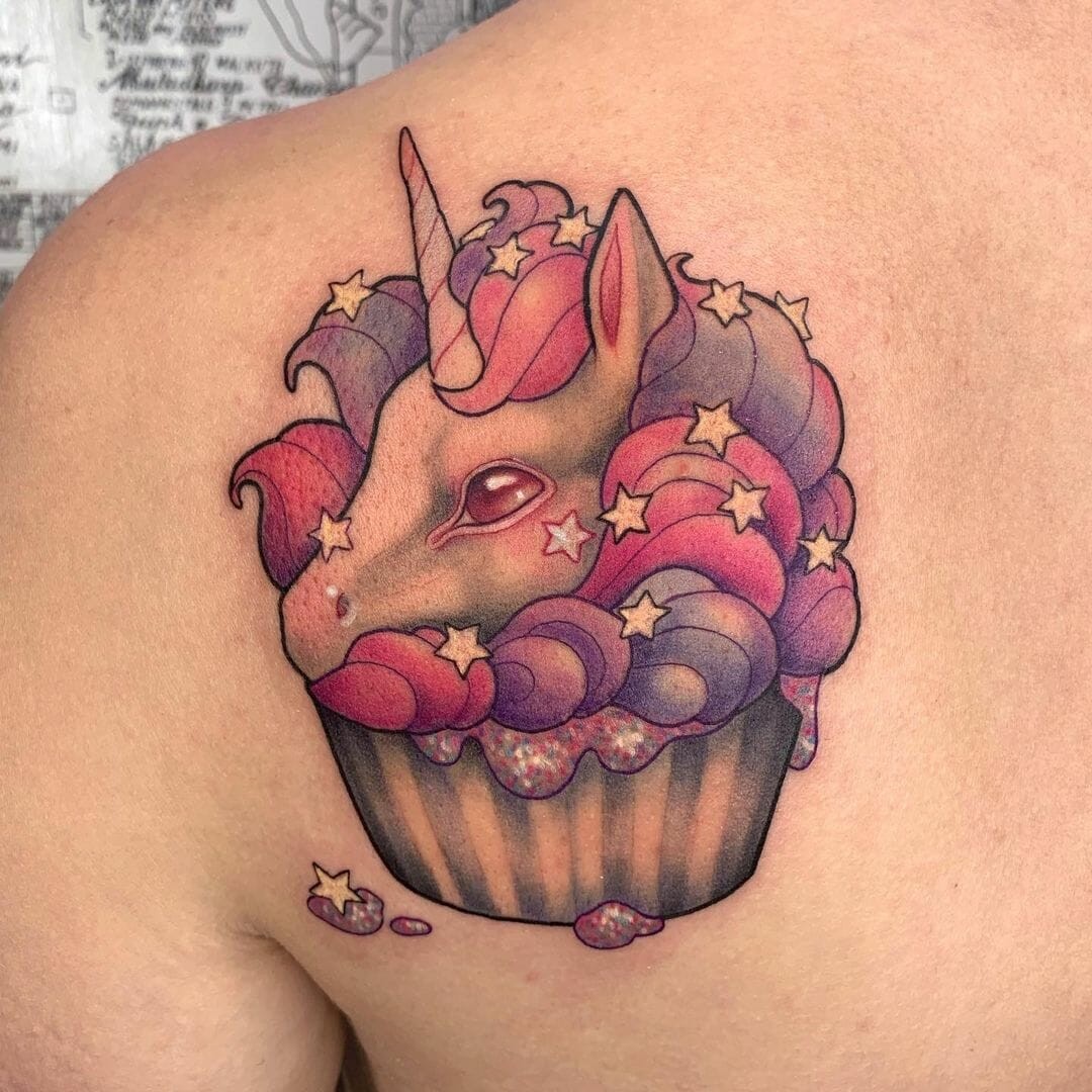 Cupcake Tattoos With Fairy Dust