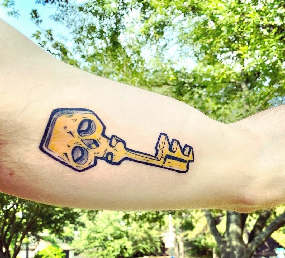 Borderlands Tattoo Ideas Borderlands 2 Golden Key Rare Game Item Tattoo For Men