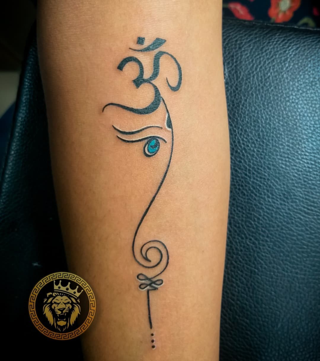 Om With Ganesha Tattoo