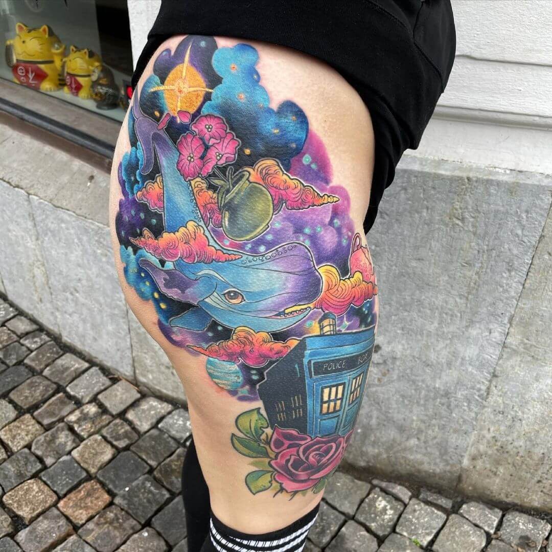 Amazing Hitchhiker’s Guide To The Galaxy Tattoo Idea For The Side Of Your Body