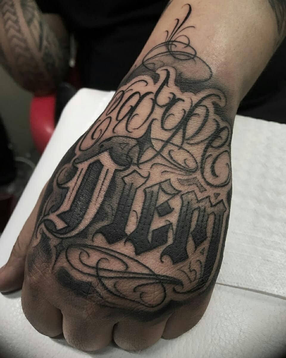 Carpe Diem Tattoo On Hand