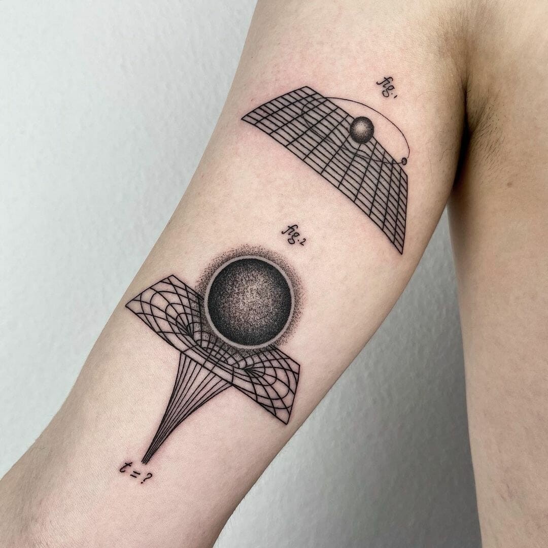 Black Hole Scientific Tattoo