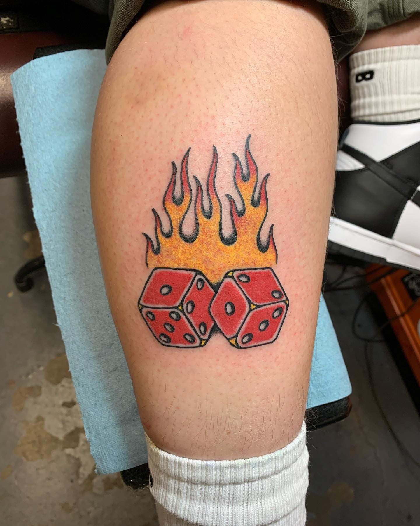 Interesting Dice Tattoo