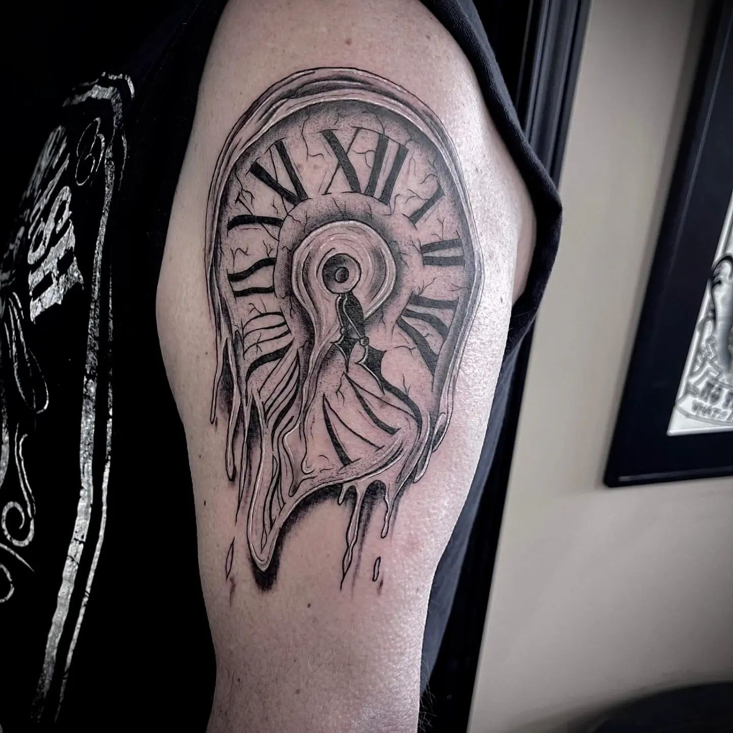 Salvador Dali Clock Tattoos