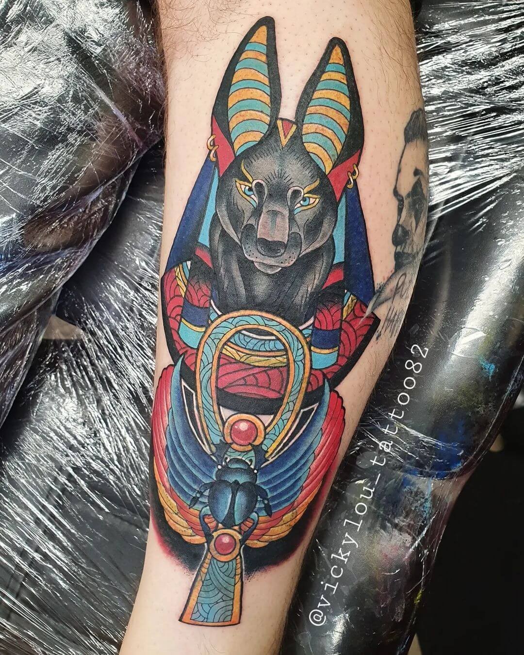 Traditional Scarab Tattoo