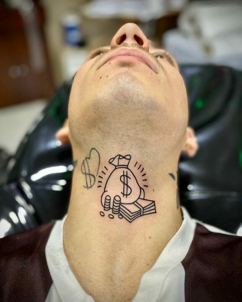 Cool Money Bag Tattoo Design