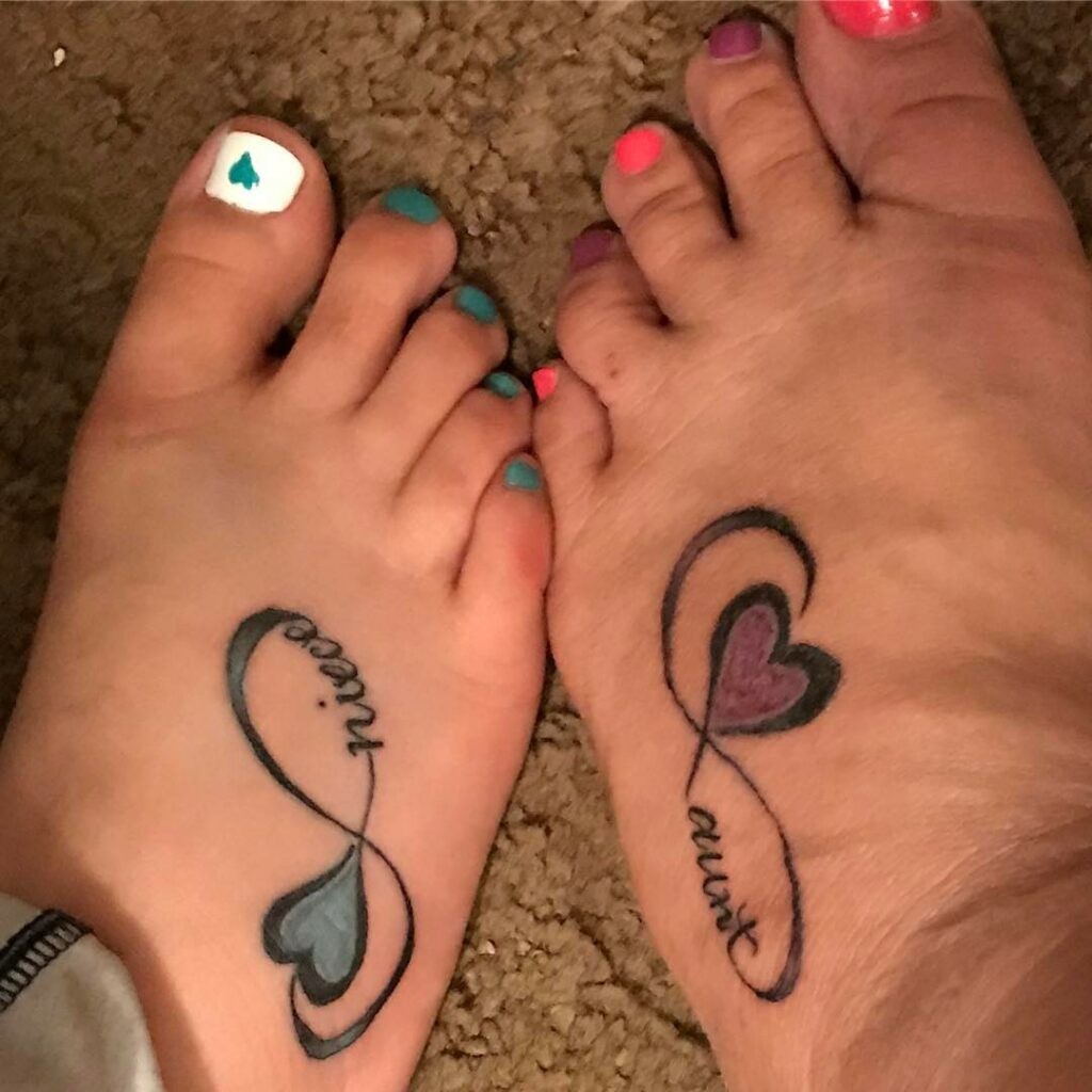 Aunt Niece Tattoo Ideas of Love and Anchor