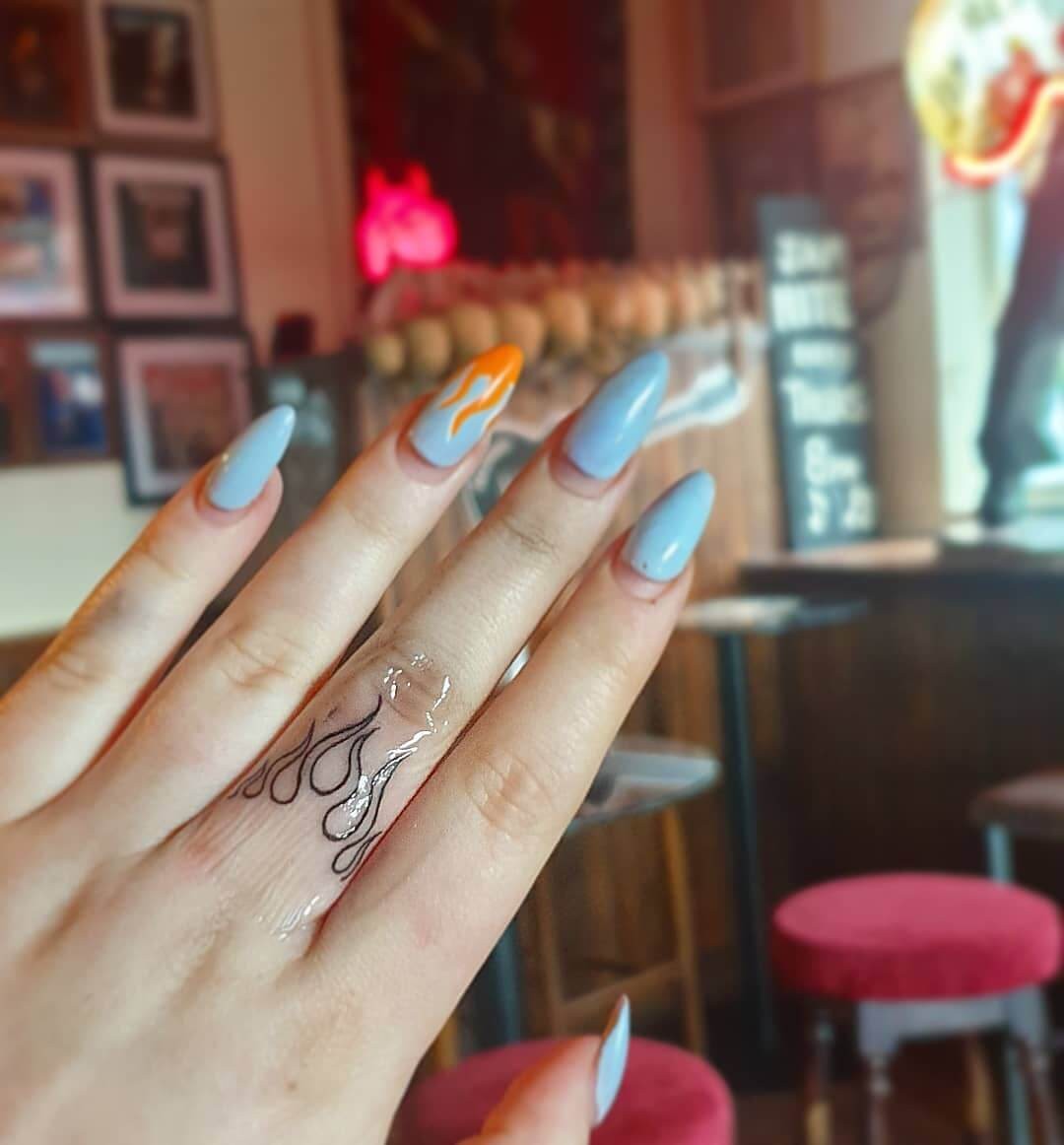 Girly Finger Tattoos