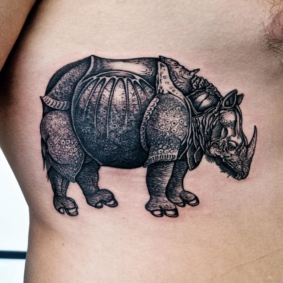 The Iron Rhino Tattoo For The Resilient Souls