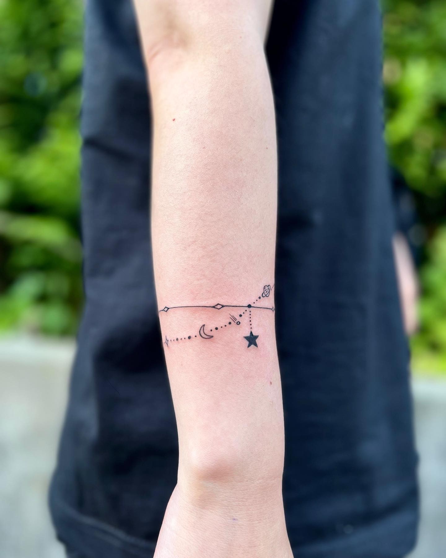 Moon And Stars Tattoo