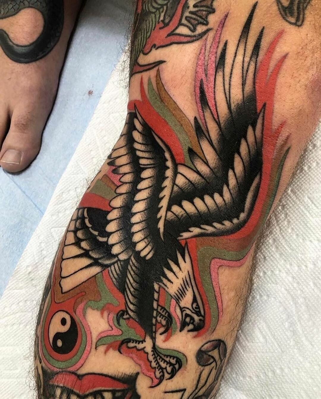 A Magnificient Thunderbird Eagle Tattoo