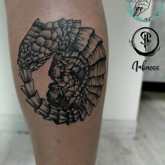 Back Altered Carbon Ouroboros Tattoo