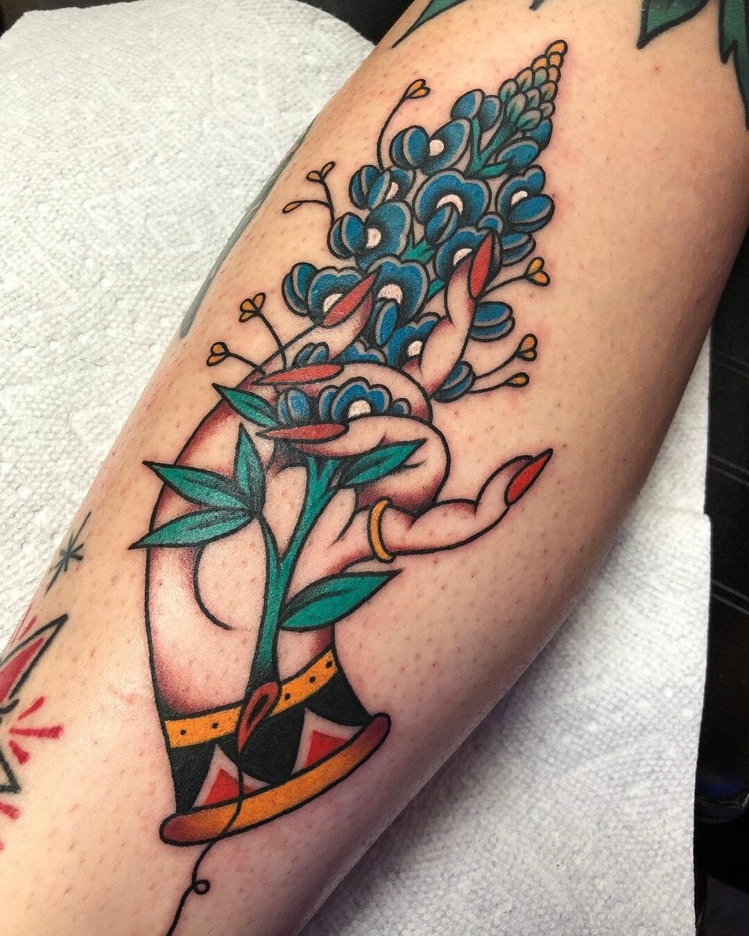 Quirky And Fun Bluebonnet Tattoos