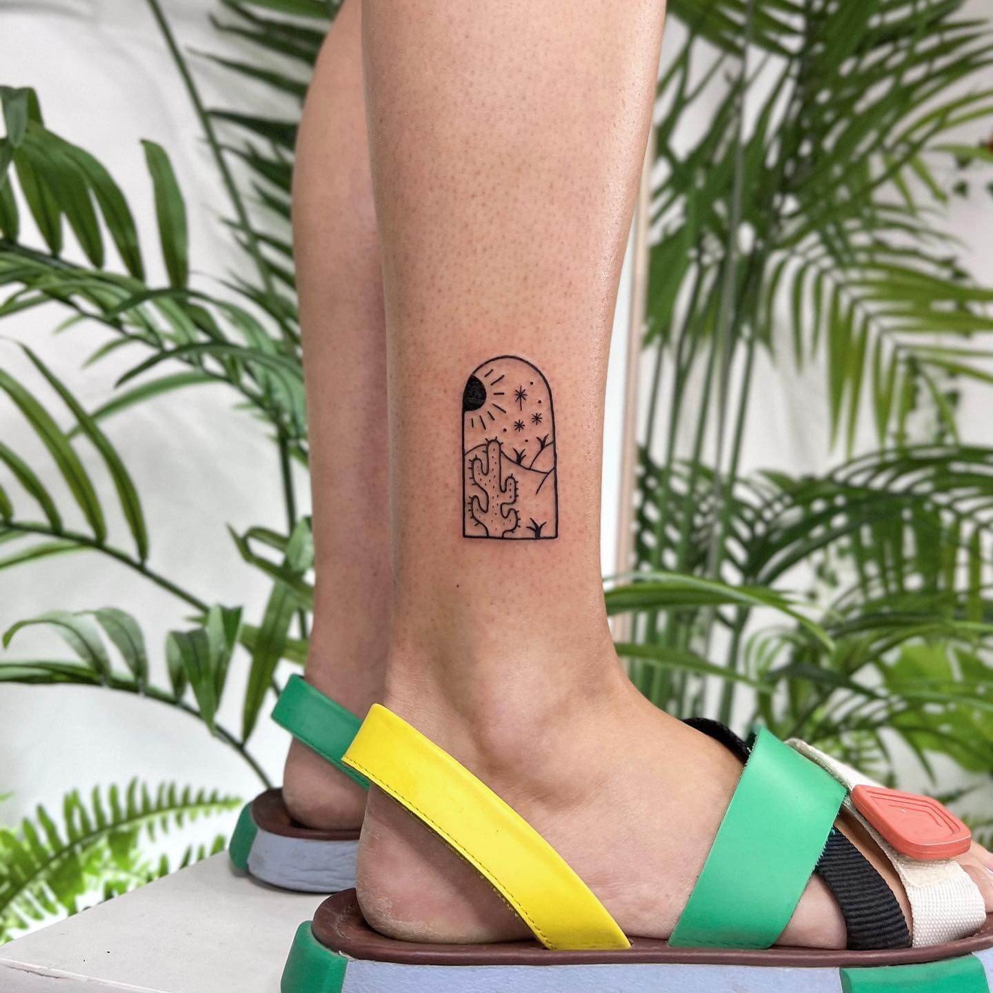 Small Cute Cactus Tattoo