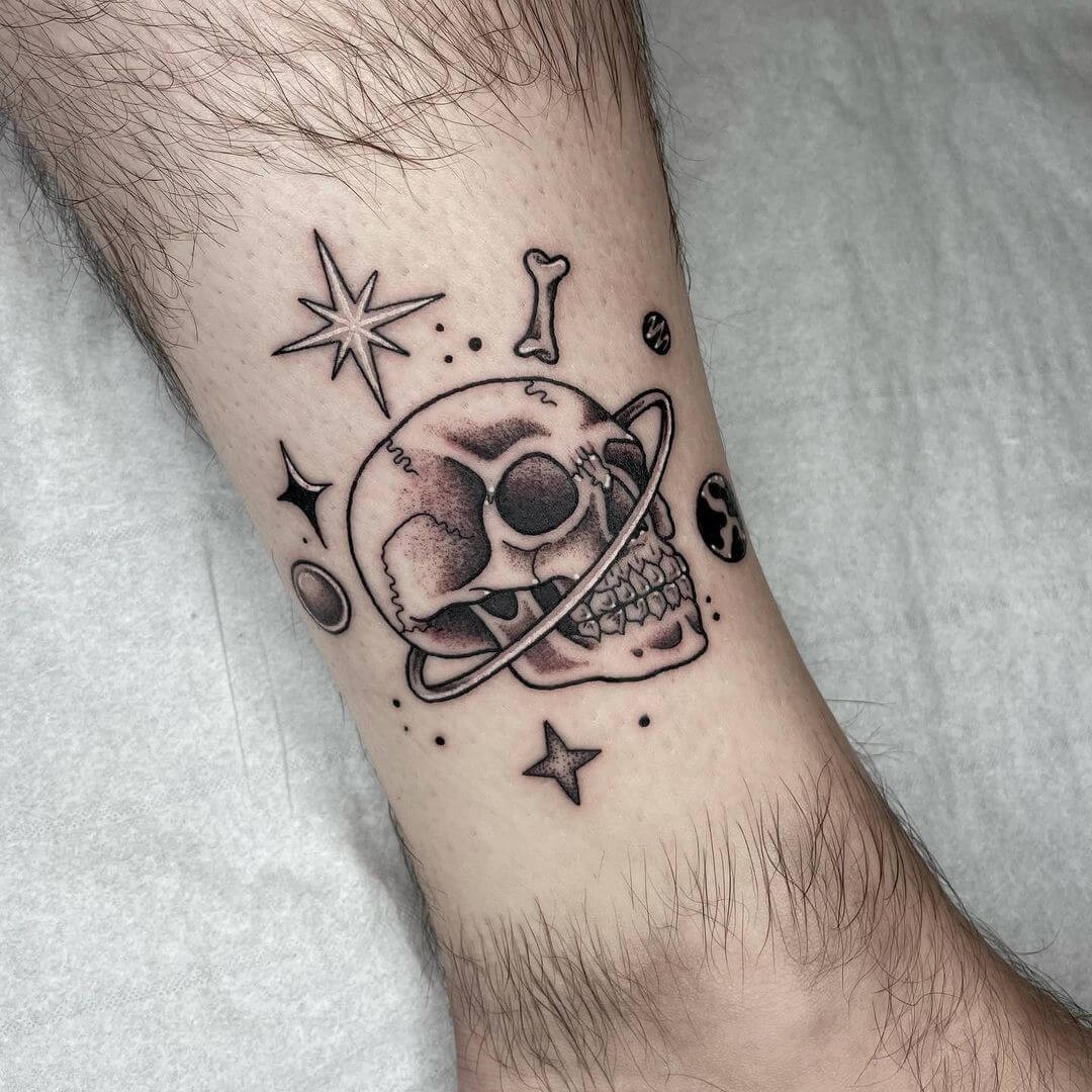 Skull Galaxy Tattoo