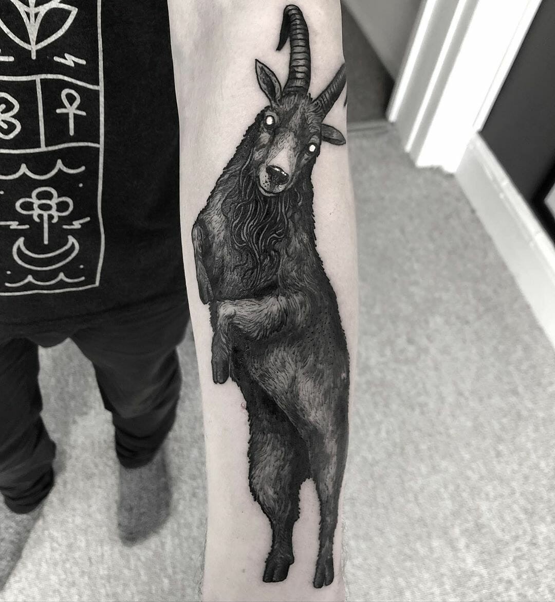 Black Goat Tattoo Ideas