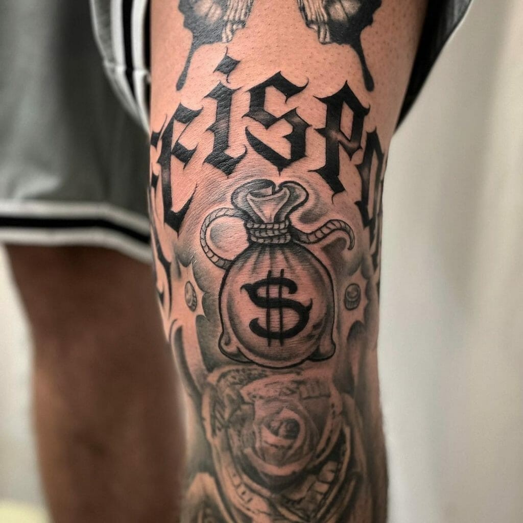 Money Bag Tattoo Design