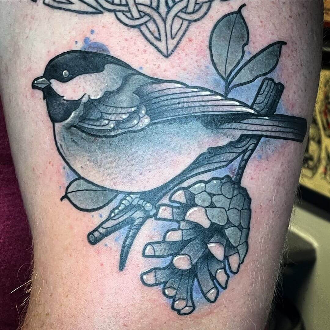 Black-Capped Chickadee tattoo