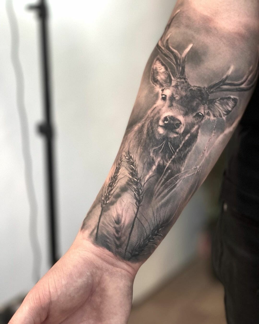 Realistic Stag Tattoo Design