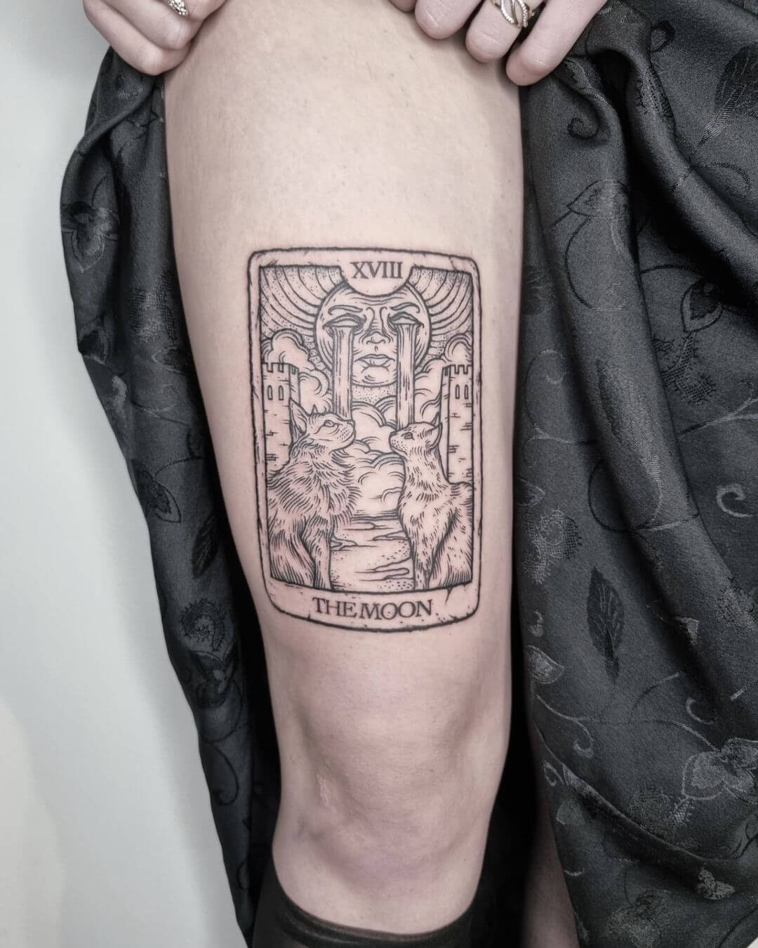 The Moon Tarot Card Tattoos