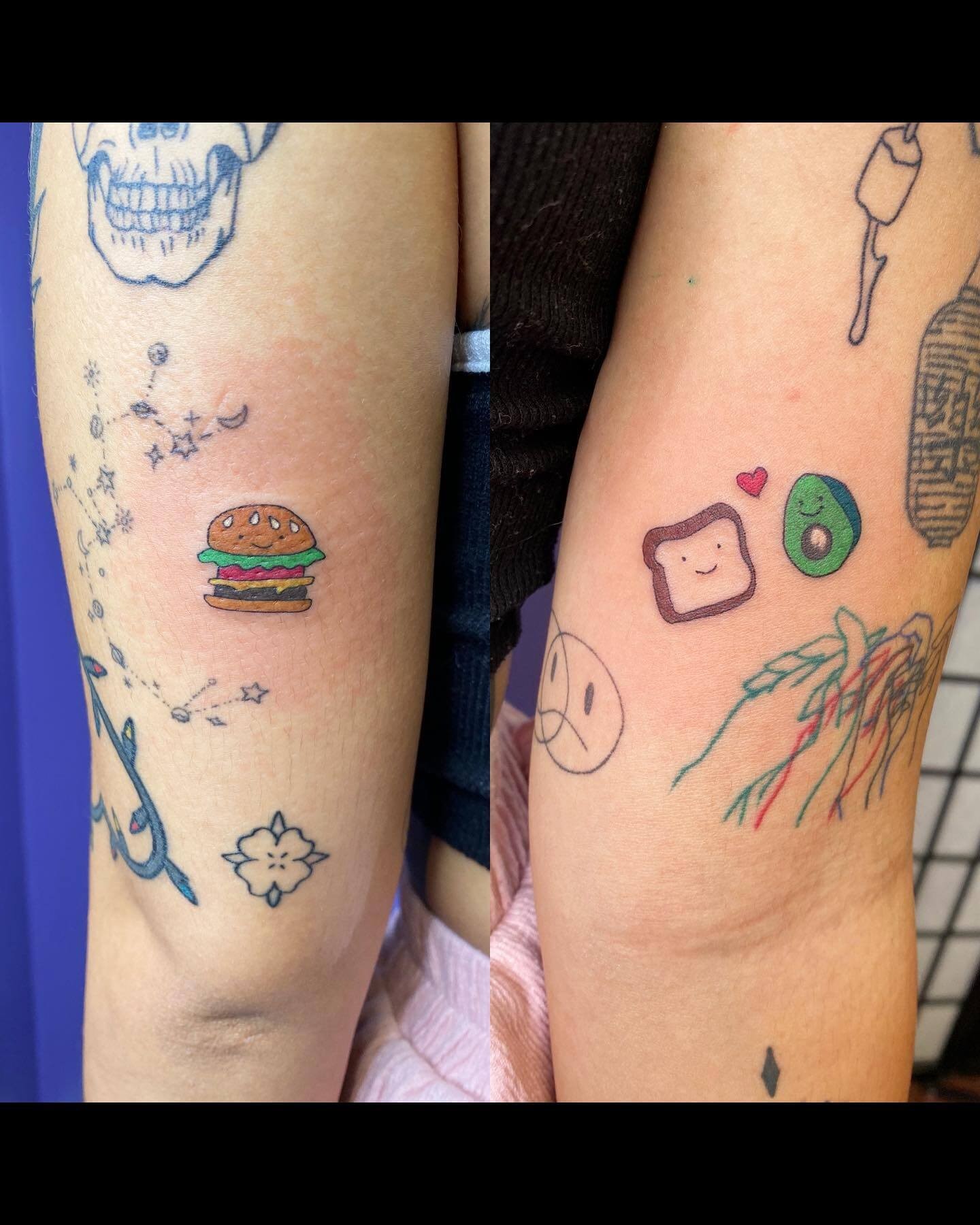 Toast and Avocado Tattoo