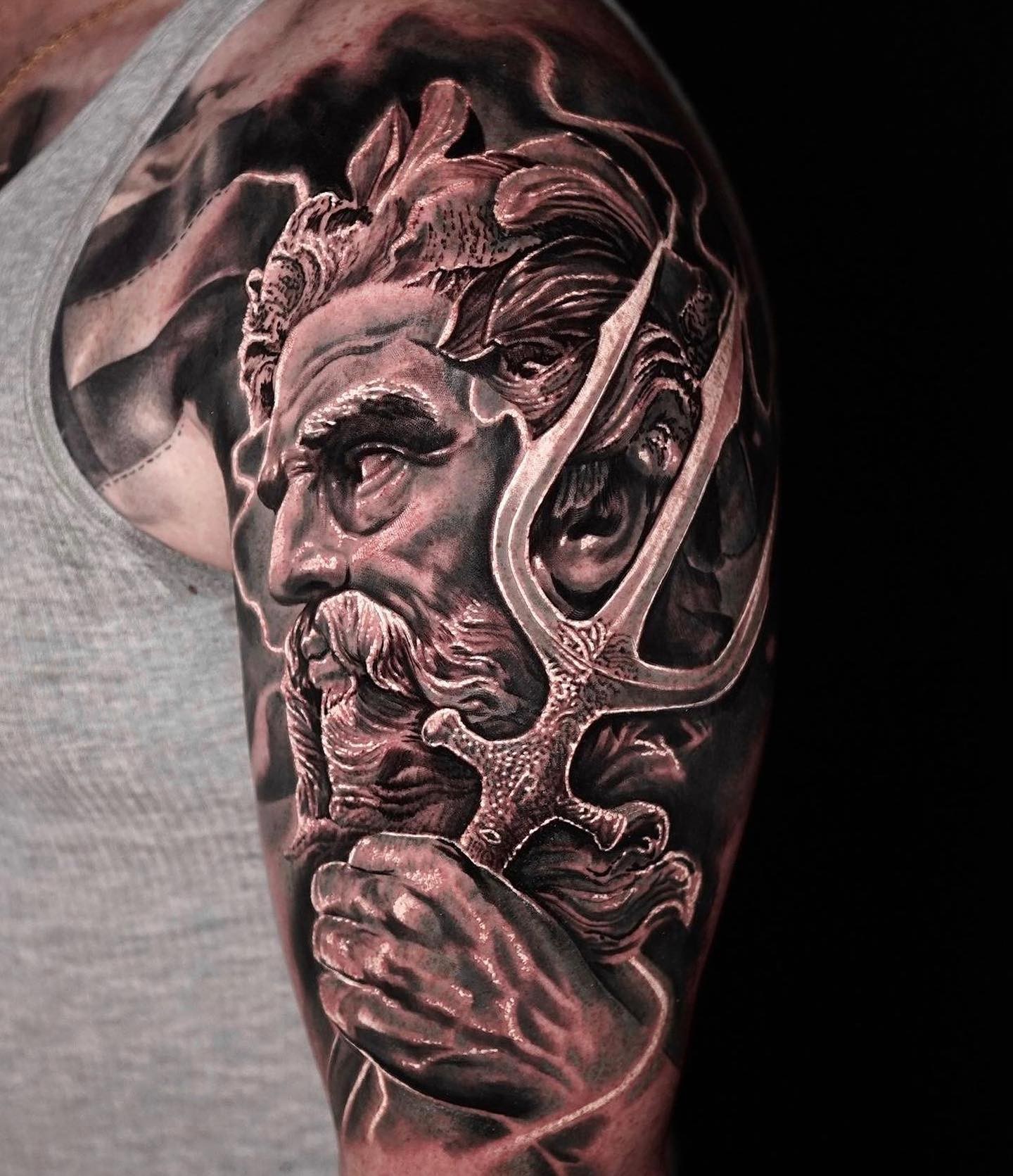 Roman Sea God Tattoo