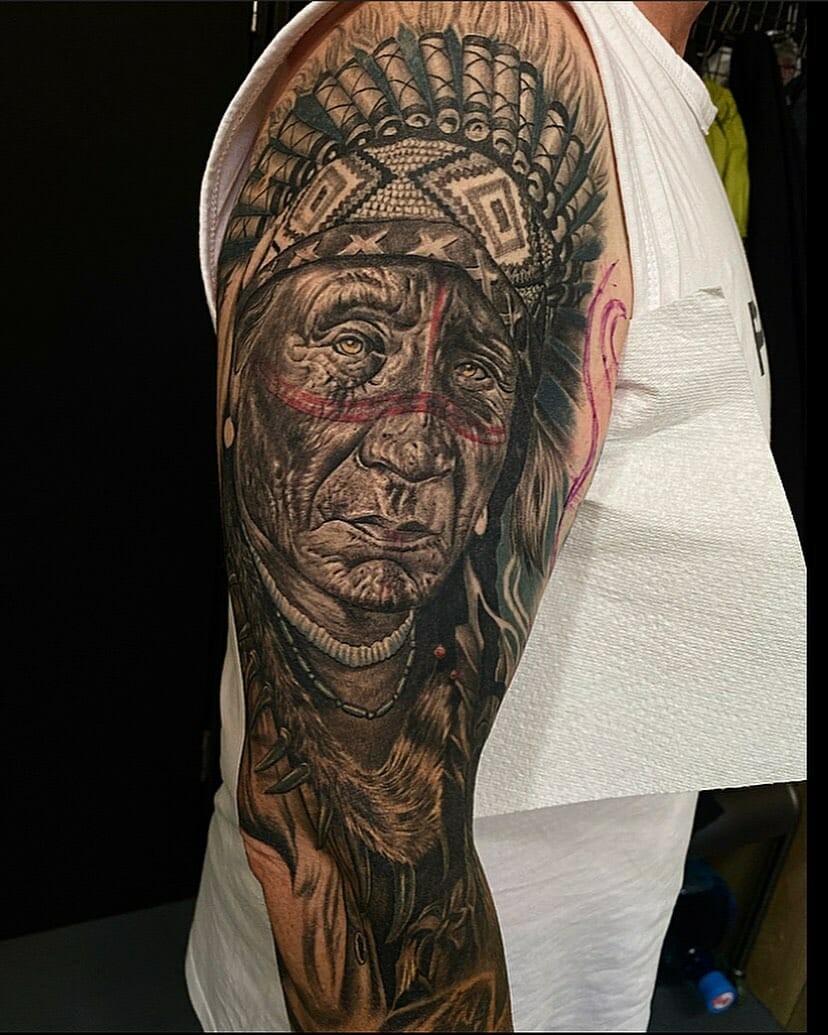 Indian Chief Tattoo