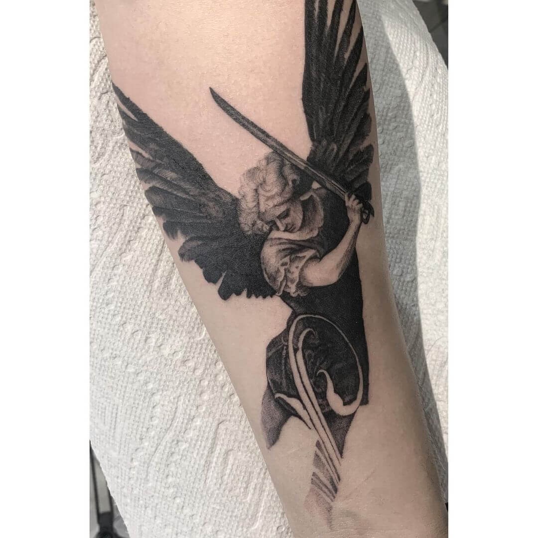 Black And Grey Arc Angel