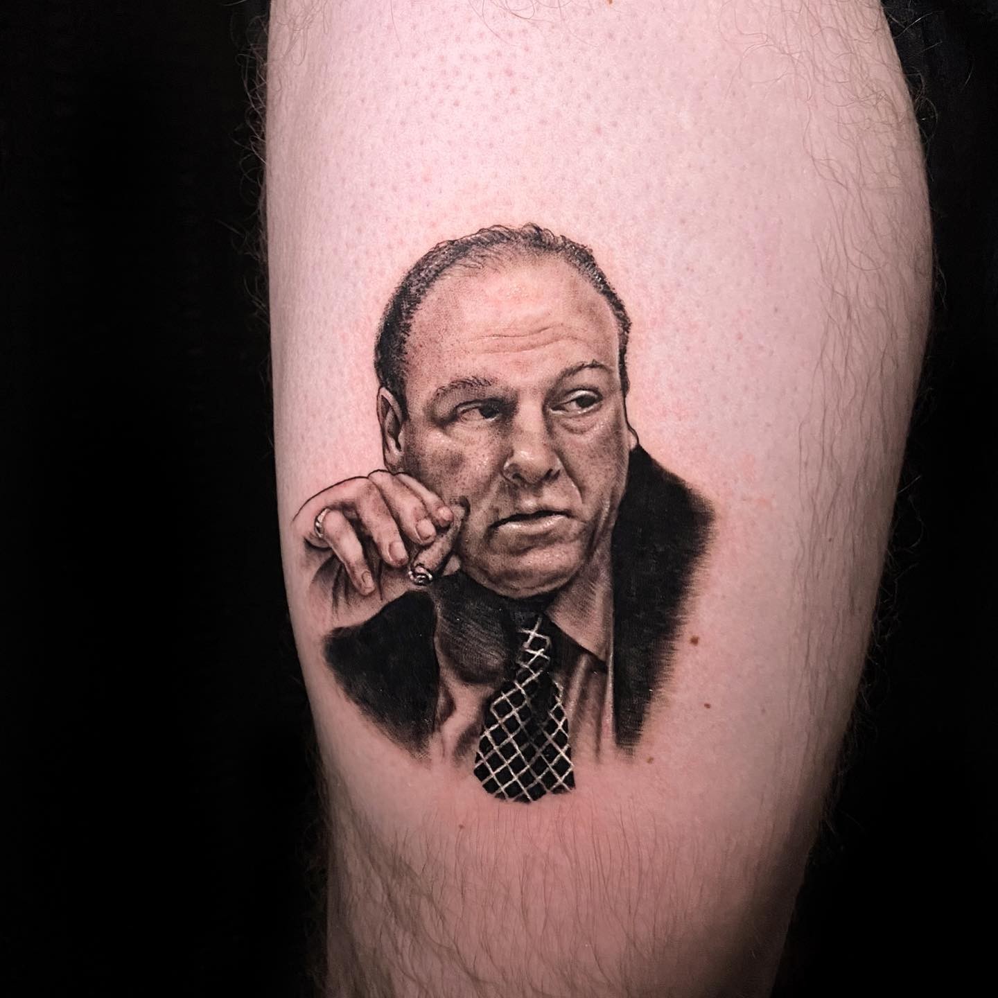 Tony’s Tiny Portrait Tattoo