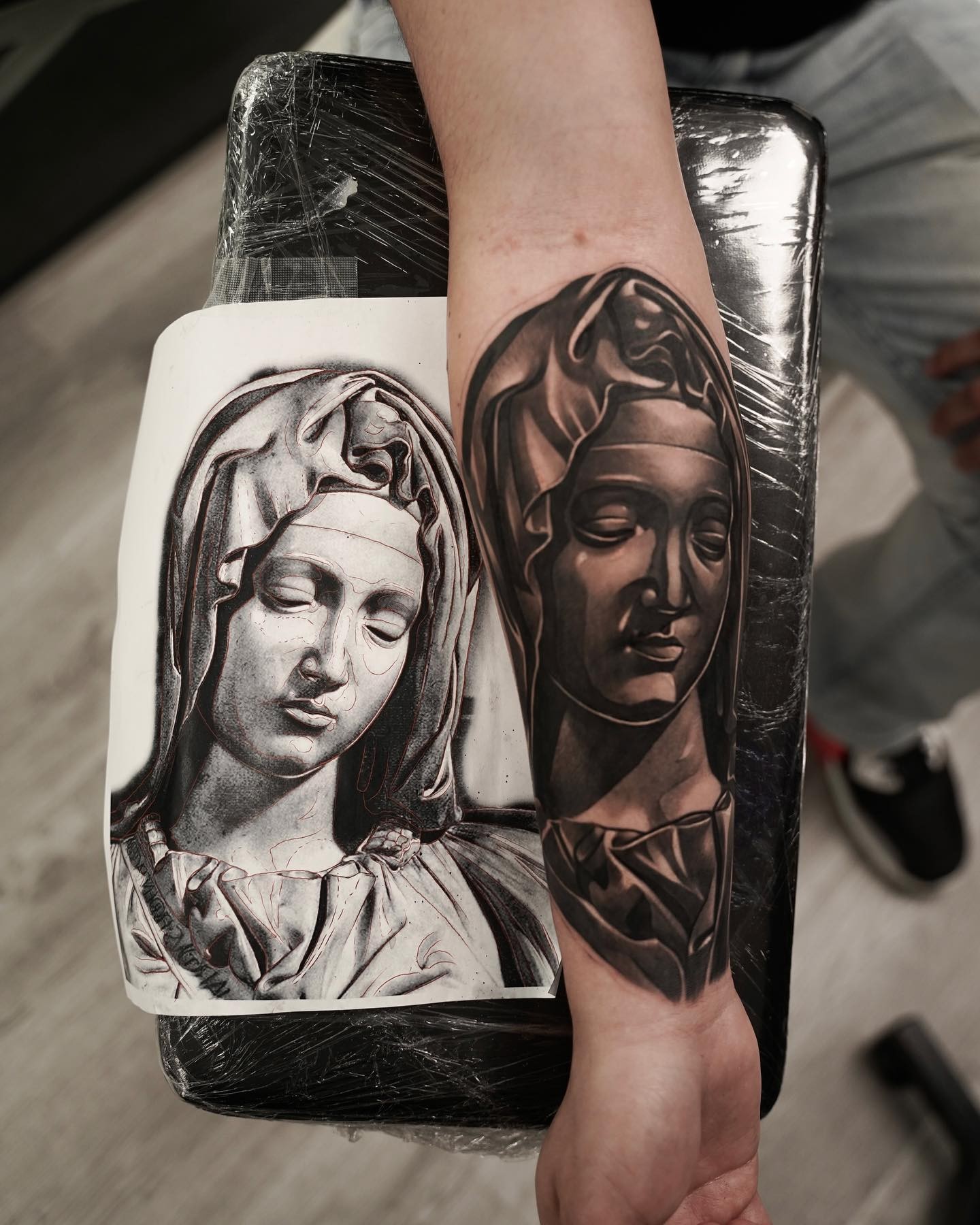 Virgin Mary Tattoo