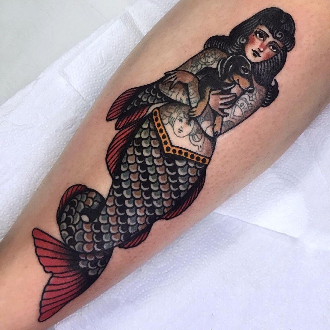 The Mermaid’s Dog Tattoo