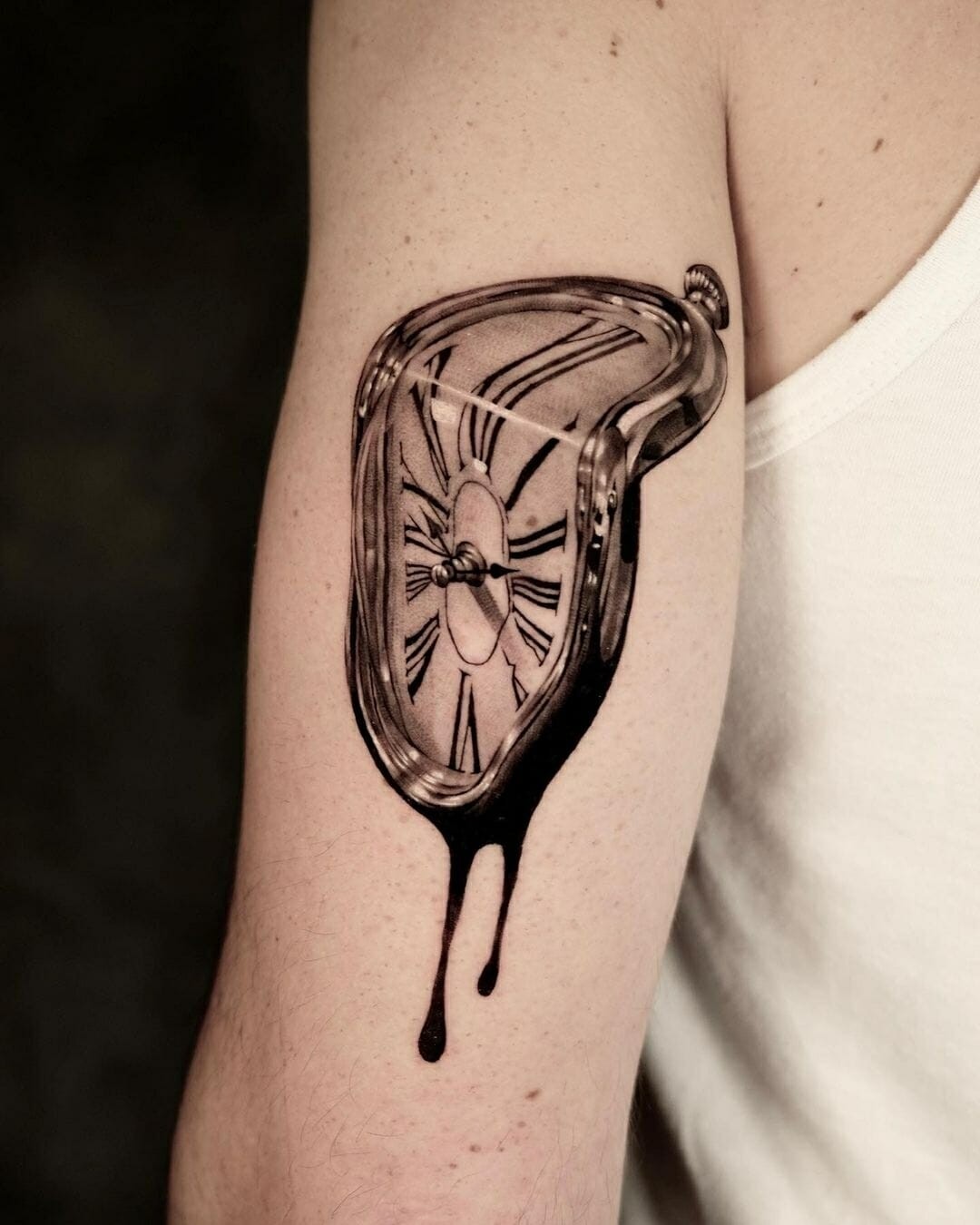 Melting Clock Tattoo