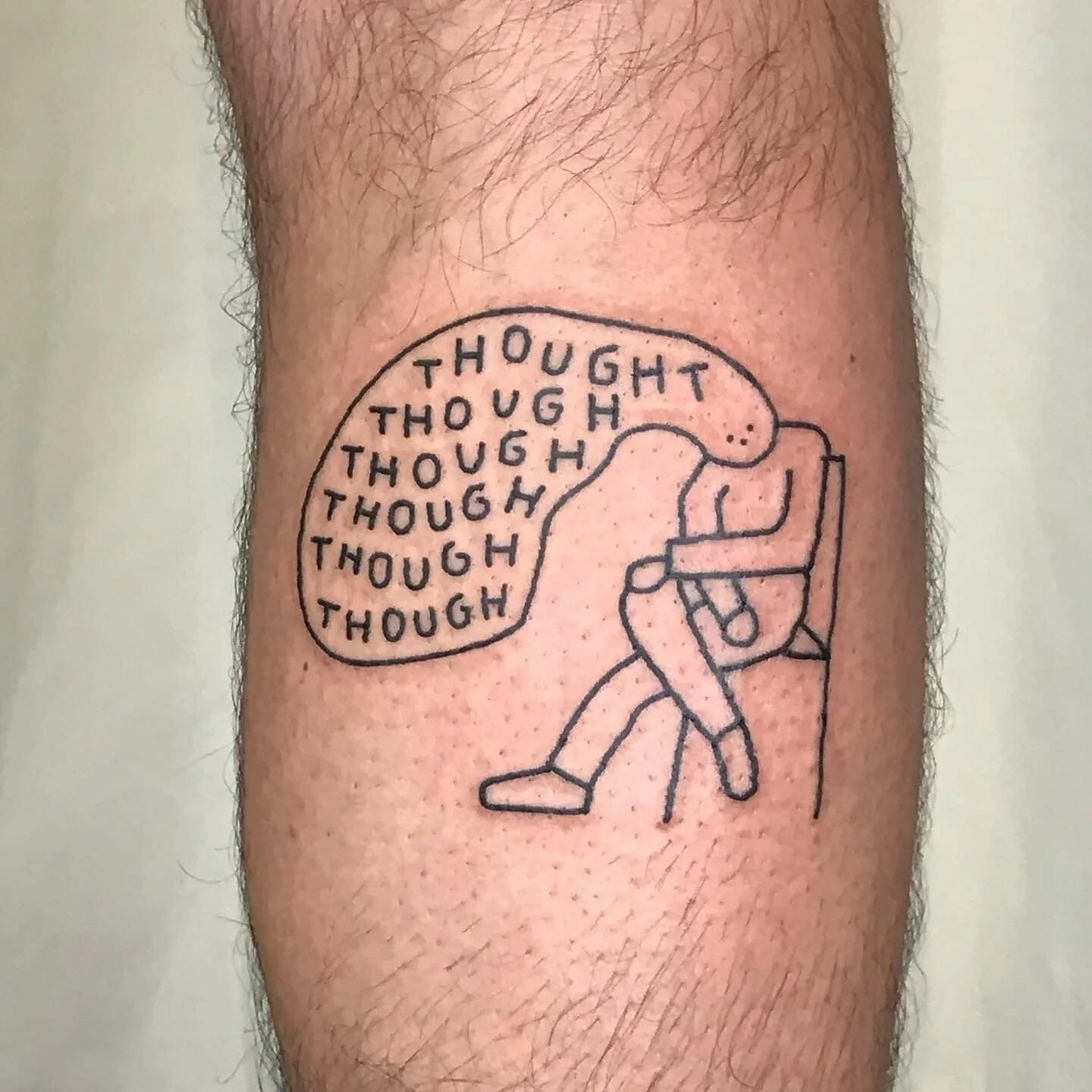 Creative Overthinking Thoughts Tattoo