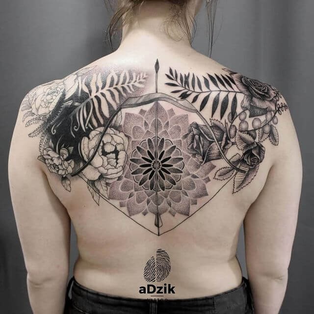 Robust Full Back Archer Tattoos