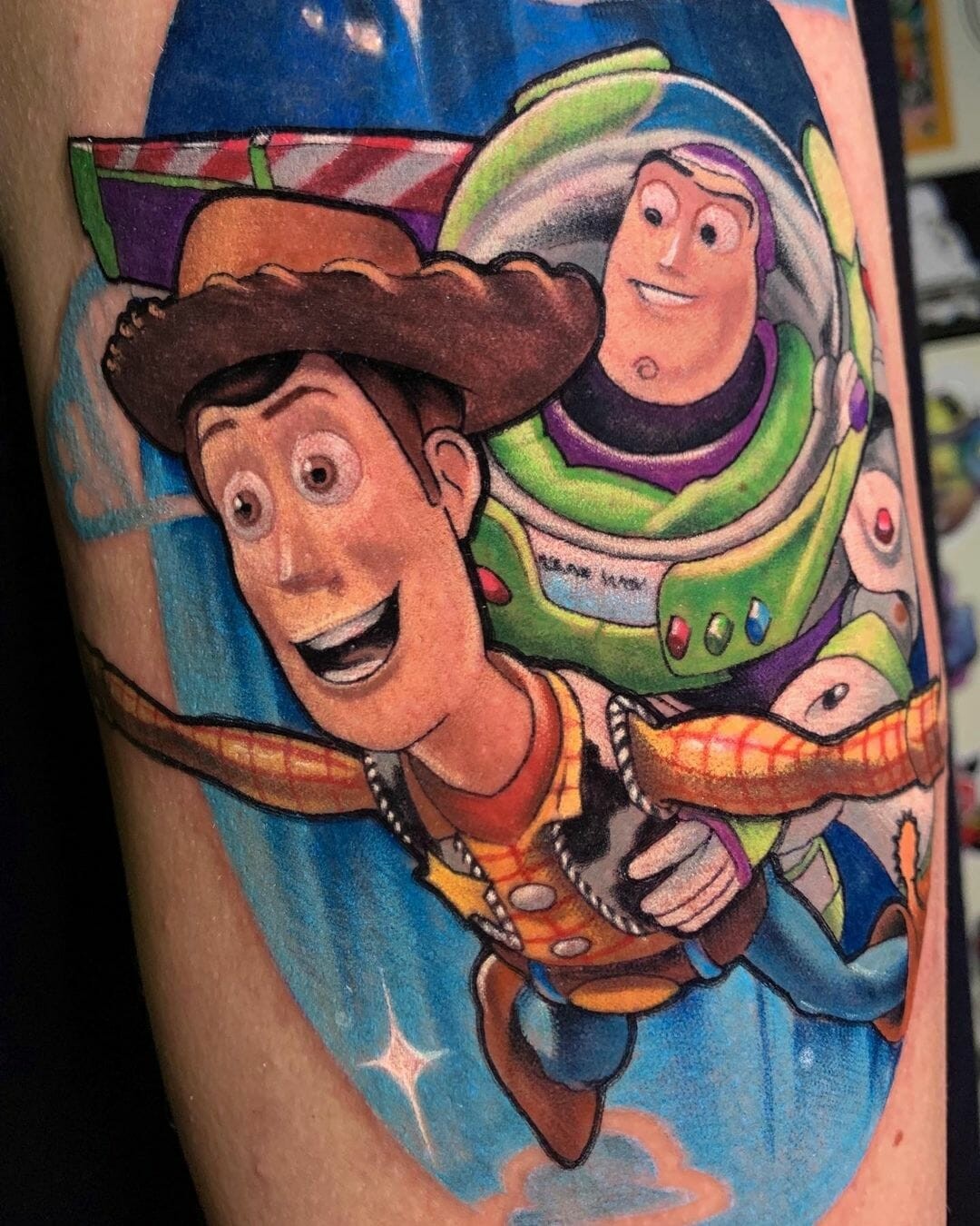 Sheriff Woody And Buzz Lightyear Tattoo