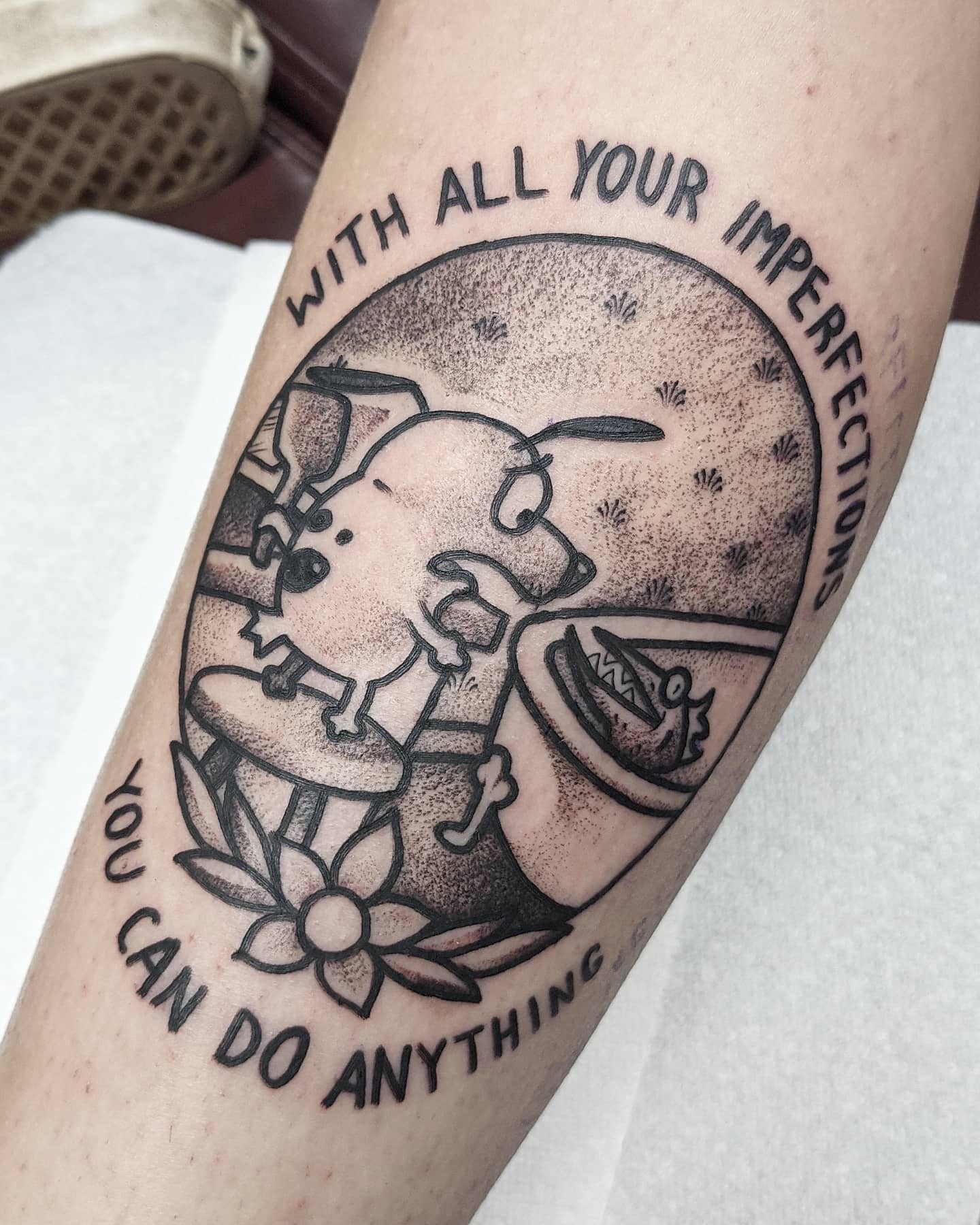 Courage The Cowardly Dog Tattoo