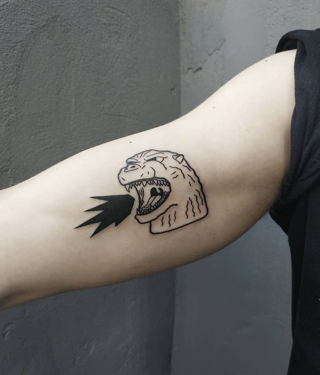 Small Godzilla Tattoo