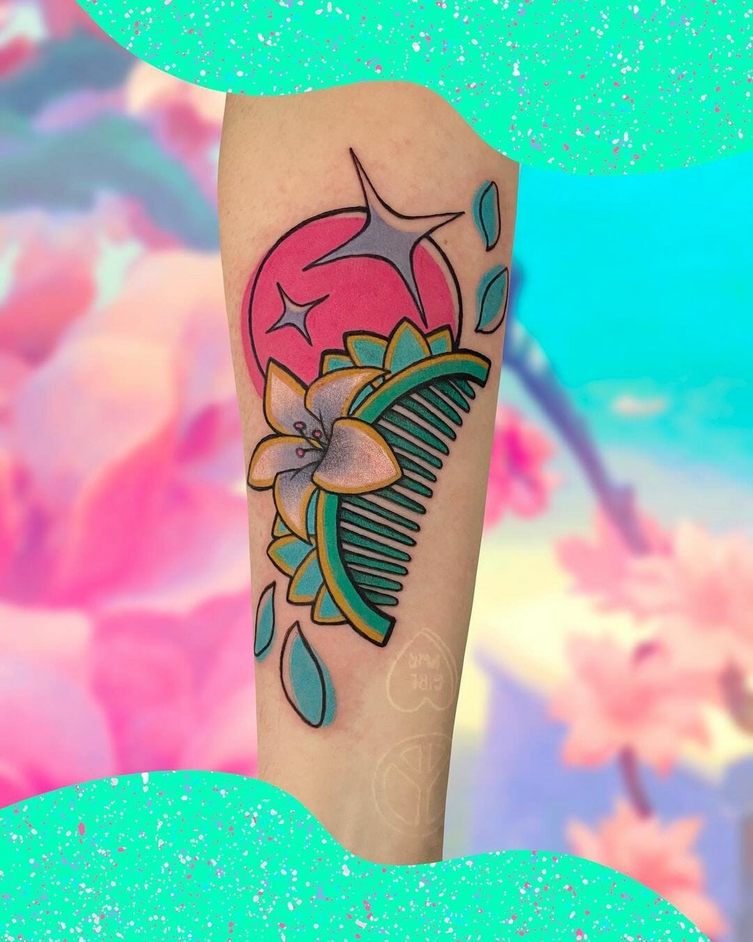 Mulan Comb Tattoo