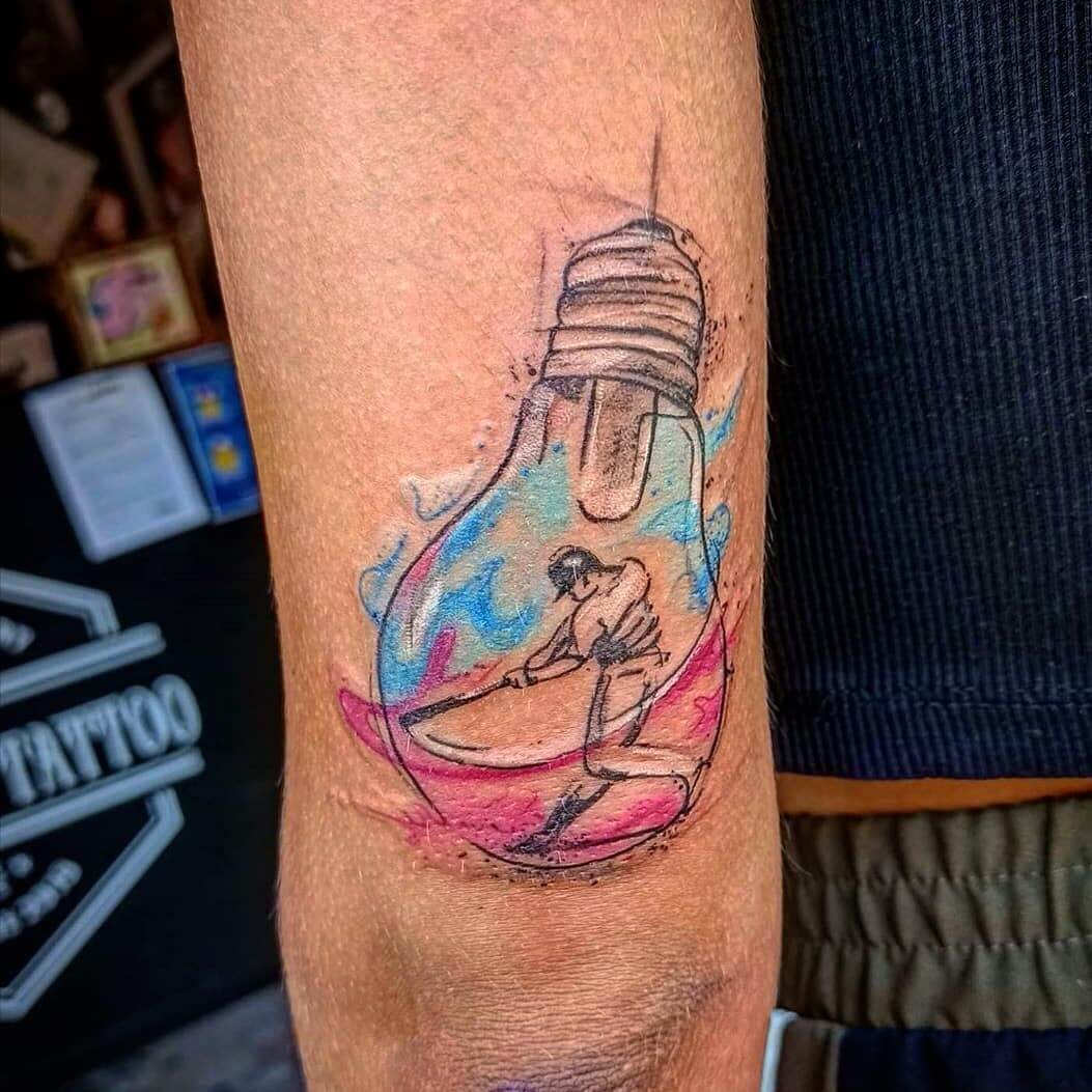 Unique Baseball Tattoo Design