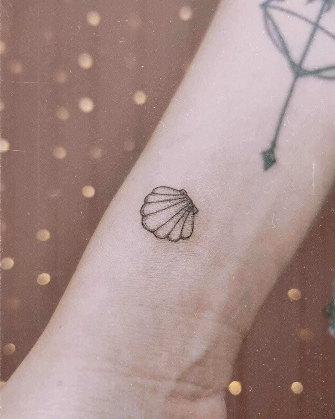 Tattoos Of Sea Shells To Show The Birth of Aphrodite