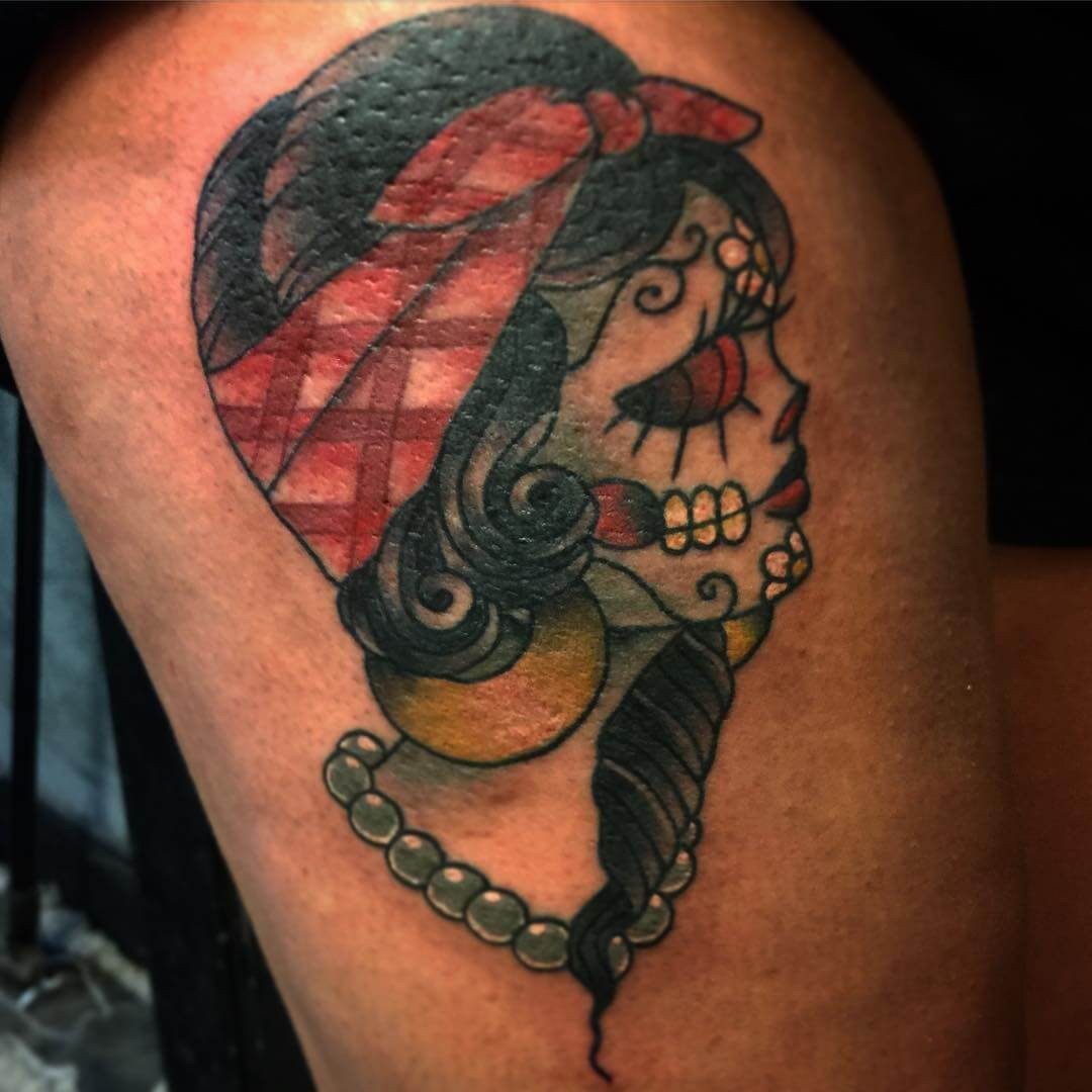 Bandana Skull Tattoo