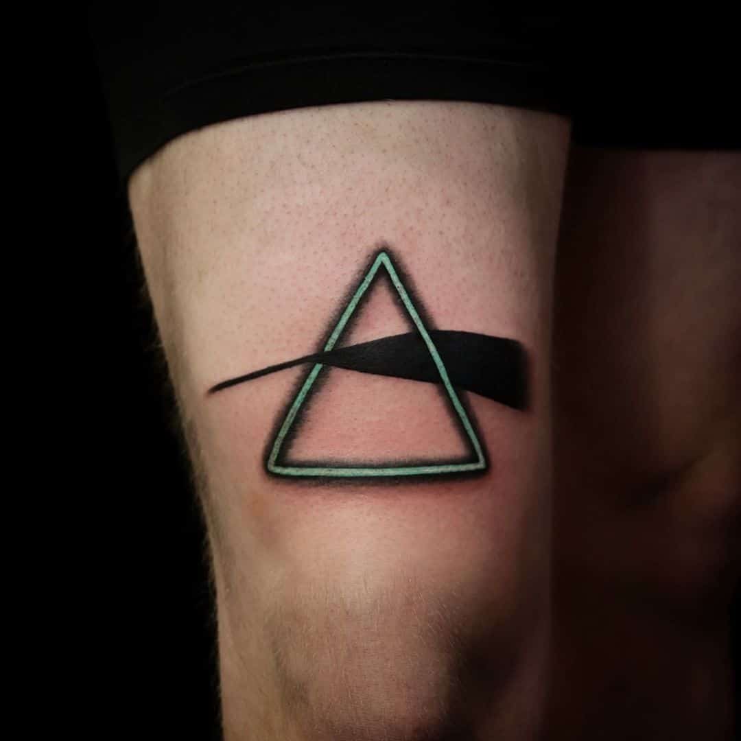 Pink Floyd Tattoos On Knee