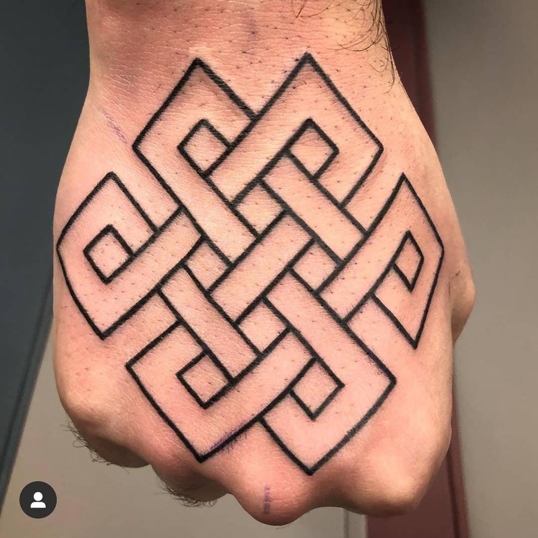 Outline Celtic Knot Tattoo