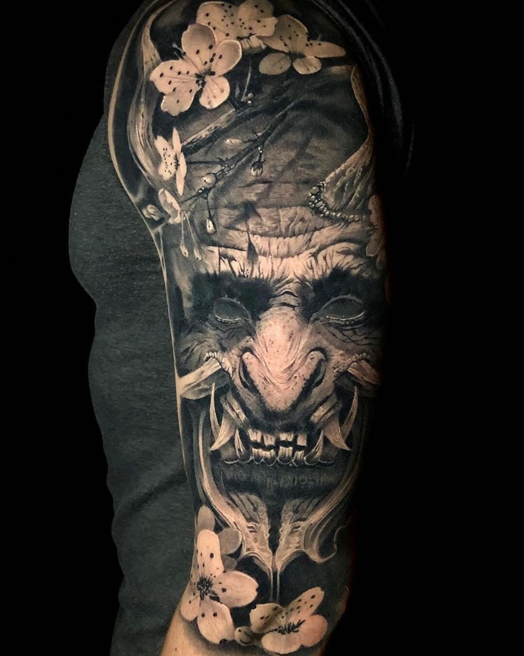 Full Sleeve Blackwork Tattoo