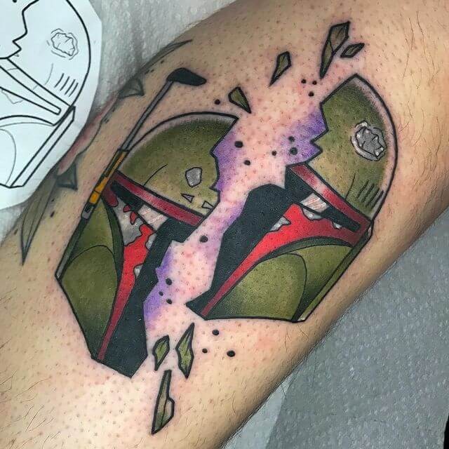 Shoulder Star Wars Bounty Hunter Tattoo