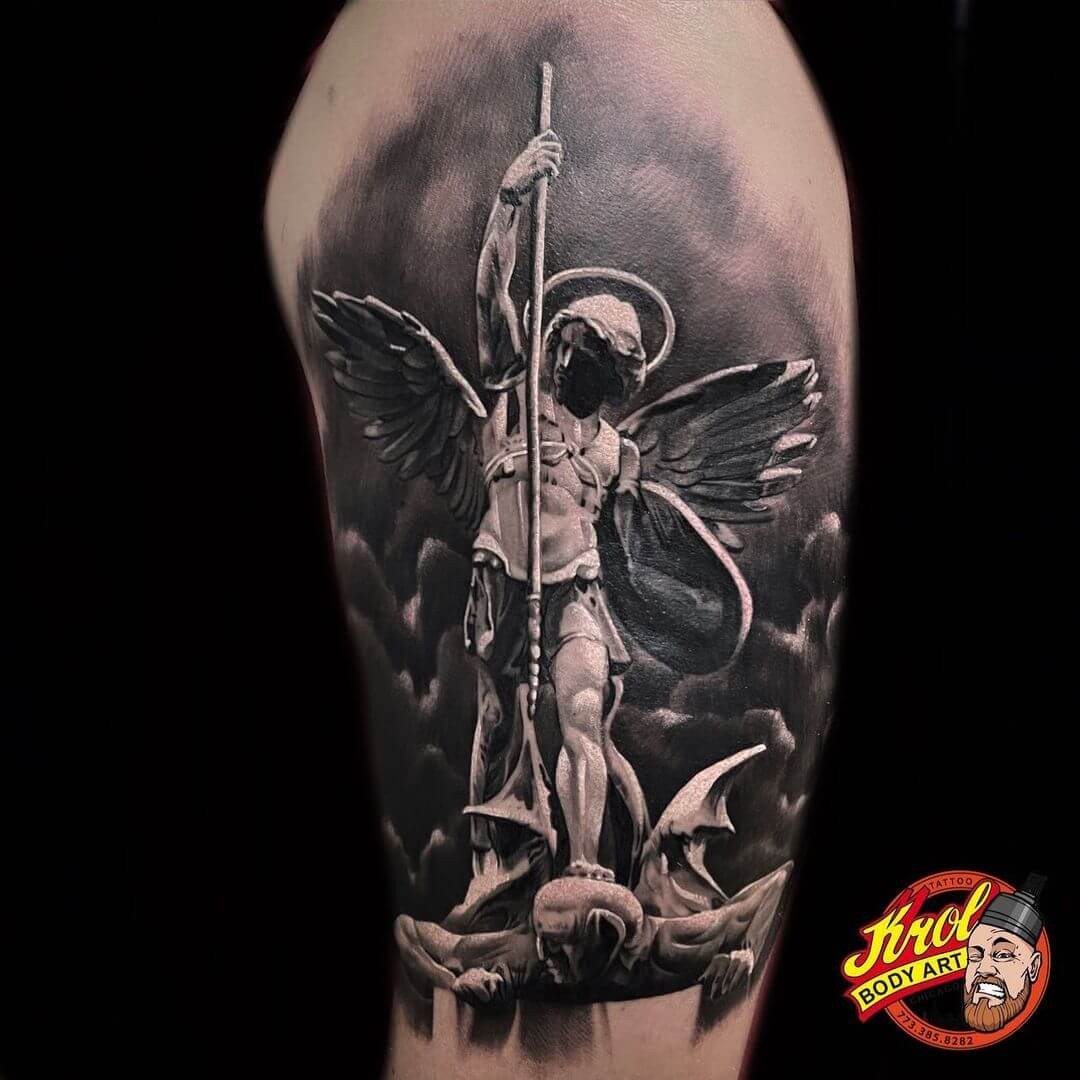 St. Michael Shoulder Tattoo