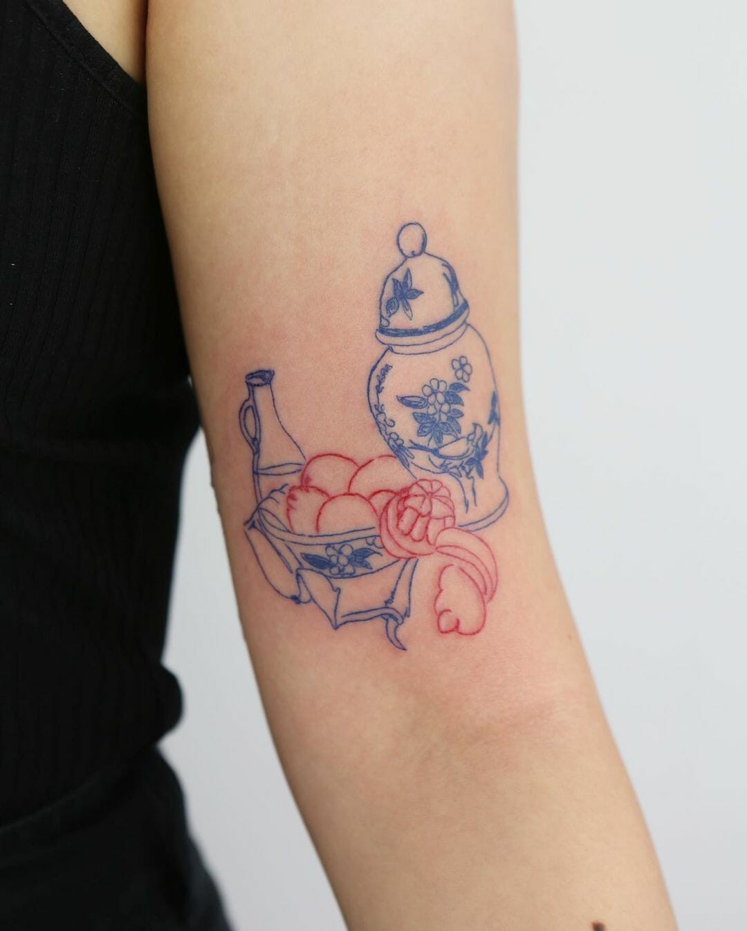 Vase With Lemons Tattoo