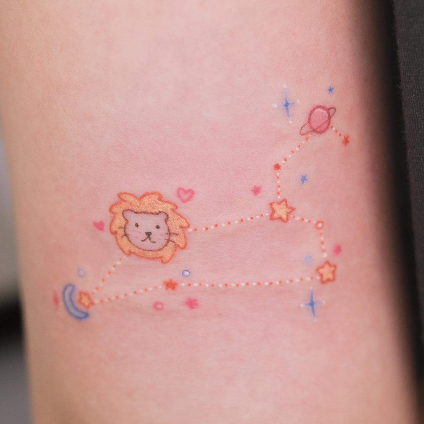 Cute Leo Tattoo Designs