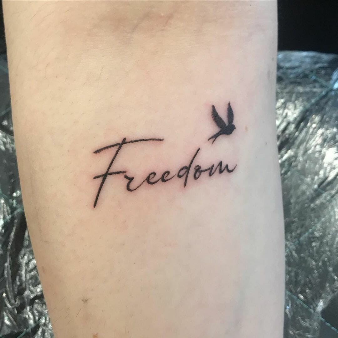 Minimalistic Birds Silhouette Tattoos